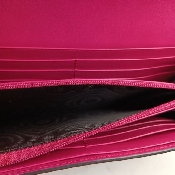 Gucci Pink Diamante Leather Long Bi-Fold Wallet W/Box - Picture 8 of 13